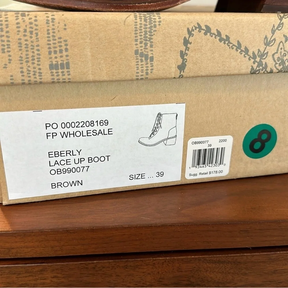 Free People “Eberly” Lace-Up Boots in Brown - Picture 5 of 11